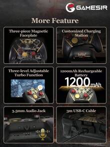 GameSir G7 Pro 8K PC Nioh 3 Edition Wireless Gaming Controller, Compatible With Windows Steam Switch 2/1 Android IOS Phone, 8K Polling Rate, Magnetic TMR Joystick, Hall Effect Micro-Touch Triggers, Mobile Game Controller - Nioh 3rd Edition - View 11