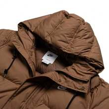 Nike Sportswear Club Men's Water-Repellent Hooded Down Parka Jacket Brown - Brown - View 5