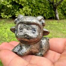 1PC Mixed Natural Crystal Cute Little Sheep Statue, Hand Carved Mini Sheep Healing Gemstone Animal Figurine, Christmas Pendant Desktop Decor Gift For Crystal Collectors - Multicolor - View 14