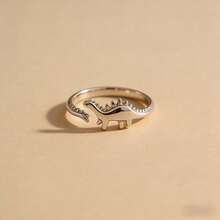 Jurassic Dinosaur Ring, Adjustable Cute Animal Themed Ring, Suitable For Couples Daily Wear, Party Jewelry Gift - Ring - View 9