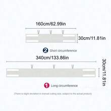 AIBOYING 2件組(160cm/62.99in+340cm/133.86in) 3D透氣防撞嬰兒床欄護欄，可拆卸可水洗網狀床欄，適用四面，嬰兒洗禮居家裝飾禮品，兒童房裝飾，兒童床上用品配件 - 彩色 - 查看 3