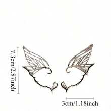 Y2K Fairy Wings Ear Barrette, An Ear Accessory Suitable For Dark Halloween And Other Occasions, An Excellent Christmas Gift Choice - Multicolor - View 3