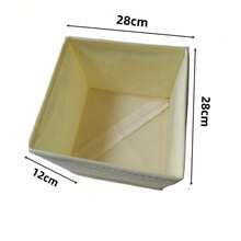 Foldable Fabric Drawer Storage Box Wardrobe Storage Hanging Bag Multi-Purpose Storage Bin With Dividers Clothes Accessories Bedroom Organization Home Decor Storage Solution - Beige - View 12