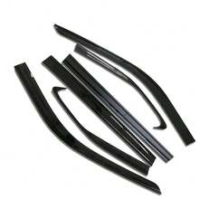 6x For 2020-2024  Highlander Window Visor Vent Rain Guards Wind Deflector - Black - View 1