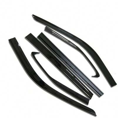 6x For 2020-2024  Highlander Window Visor Vent Rain Guards Wind Deflector