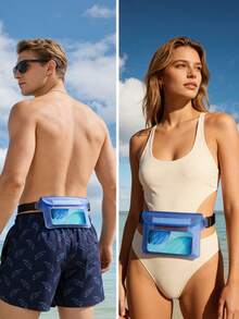 Large Capacity Waterproof Phone Pouch, Triple Seal Touchscreen Waterproof Phone Waist Bag, Suitable For Swimming, Rafting And Diving Water Sports, Ensures Dry Phone Storage, Ideal For Summer Vacation, Diving, Swimming, Beach - Multicolor - View 3