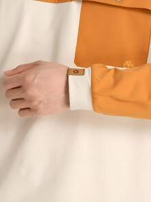 Timberland New Outdoor Round Neck Versatile Casual Sports Long Sleeve Top For Men - Beige/Orange - View 7