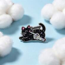 Pins de esmalte y broches con mano de esqueleto Boop negro para solapa, insignias para mochilas y bolsos, decoración cool, regalo para amigos - Multicolor - Ver 8