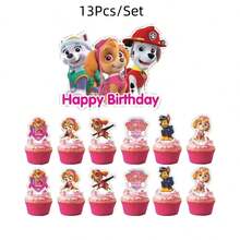 7/13/14/17/21/24pcs Paw Patrol Cake Toppers, Suitable For Parties, Birthdays, Celebrations, Mother's Day And Other Occasions - Cartoon - View 17