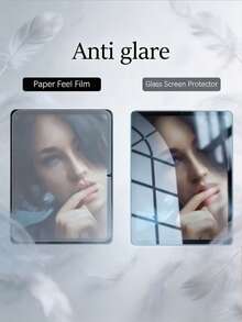 2pcs Matte Paper-Like Anti-Glare Anti-Fingerprint Tablet Screen Protector Film, Compatible With Samsung Galaxy Tab S11 S10FE S9 S8 Plus 11 Inch 12.4 Inch 8.7 Inch A9 A9+ A11 A11+, Anti-Explosion Anti-Scratch Handwriting Film, Office/Drawing Protection Film, Soft Film - ماتي - مشاهدة 7