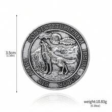 1pc 2 Game Coin, Vintage Saintess, Unicorn Lion Commemorative Coin, Collectible Coin, Letter Coin - Multicolor - View 13