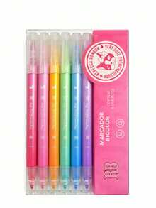 Kit Material Escolar Rebecca Bonbon Caneta Marca Texto duplo - Pink - Visão 2
