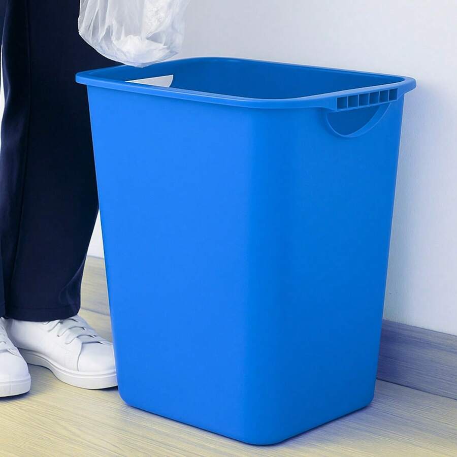 Office Trash Can - Blue - View 1