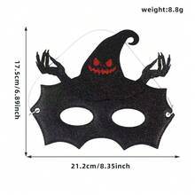 1PC New Halloween Masquerade Mask Bat Skull Half Face Mask Ghost Festival Party Decoration Horror Eye Mask Funny Toy, Desktop Ornament Birthday Gift - Easter Gift - Perfect Gift - Gift - Multicolor - View 13