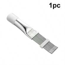 1/2pcs Stainless Steel A/C Air Conditioner Fin Comb Radiator Condenser Fin Repair Comb Cooler Straightener Coil Cleaning Brush - Multicolor - View 11