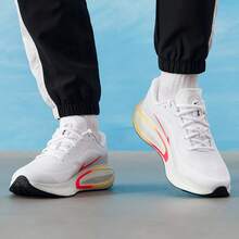 Nike Journey Run Men's Cushioned Lightweight Non-Slip Durable Round Toe Support Training Running Shoes - White Red - View 4