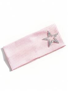 1pc Women's Rhinestone Pentagram Ribbed Solid Color Casual Outdoor Headband, Fashionable Versatile Daily Street Hair Accessory - Multicolor - View 15