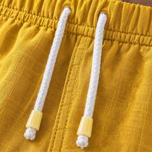 Set Of 3 Premium Linen Shorts For Men - Luxury Beachwear - Yellow - View 3