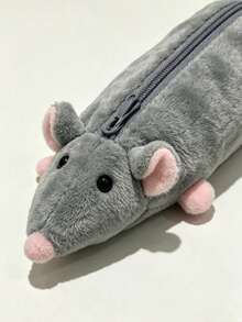 1pc Back To School Fancy Rat Storage Bag, Cute Gift Stationery Pencil Case - Multicolor - View 8
