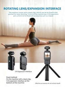 DV01 Single-Axis Gimbal Action Camera, 1080P Pocket Video Recorder With LED Fill Light, WiFi Connectivity, Wearable Clip-On Action Camera - View 8