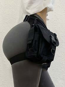 Women Leg Bags - Black - View 8