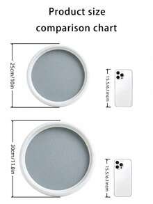 Lazy Susan Organizer, Rotating Turntable For Cabinet, Kitchen Cabinet Storage Holder, Household Cabinet Organization Accessories -White/Gray - Multicolor - View 9