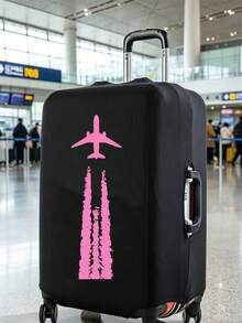 Universal Luggage Protector Cover, Dustproof And Scratch-Resistant Luggage Cover With Elastic Edges, Suitable For Flights, Honeymoon, Airport, Cruise, Business Travel, Unisex Travel Essential Accessory, Suitable As Gift For Family, Friends, Mother, Teacher, Fits Most Rolling Luggage, Carry-On Bags, Trolley Bags - Multicolor - View 1