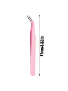 1/3/6 Set Professional Stainless Steel Eyelash Curler, Customizable Size, Reusable, With Pointed & Curved Design, Easy To Operate, Suitable For Beginners - Pink - View 6