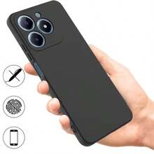 適用於 Redmi/ 黑色啞光手機殼 全包覆鏡頭超薄防指紋純色商務防摔軟殼，全機型啞光黑磨砂殼防滑防汗裸手觸感極簡純色手機保護套，四季通用純黑色啞光商務手機殼，春夏清爽不黏手黑色啞光 Honor 手機殼全包覆防摔耐磨防指紋商務辦公學生通用手機殼，[國際版，非本地版]，適用於 Redmi Note 13Pro+/ 14 Pro 5G/ Note 14 Pro 5G/ 13C/ Note14 163mm/ Note 13 4G/POCO C75/14C 等。啞光黑手機殼，男女通用，輕量柔軟，耐用，全包覆保護手機後蓋 - 黑色 - 查看 6