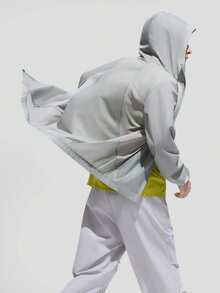 Beneunder Banana Tree Men's Lightweight Sun Protection Rain Jacket TS006 - Baby Blue - View 4