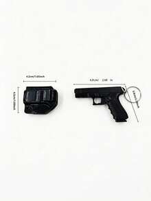 Detachable Mini Fashion Gun-Shaped Keychain, Suitable For Outdoor Activities, Can Be Used As A Multifunctional Pendant For Backpacks, Cars And Other Items, Creative And Novel, An Excellent Choice For Holiday/Birthday Gifts - Multicolor - View 10