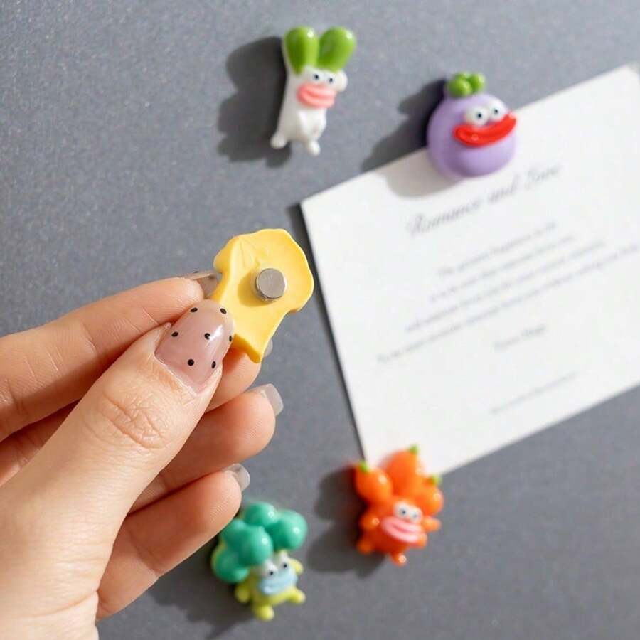 5/10/15 buah Magnet Kulkas Sayuran Kreatif, Magnet Kulkas Kartun, Dekorasi Ruangan Lucu, Cocok untuk Dekorasi Liburan, Dekorasi Dapur, Dekorasi Rumah, Perlengkapan Asrama Mahasiswa - beraneka warna - View 1