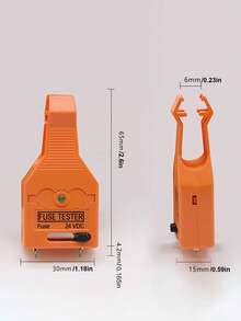 Car ATO/ATC Blade & Glass Tube Fuse Tester Puller, Multi-Function Vehicle Blade Fuse Detector, Automatic Removal Tool, Suitable For Small, Medium, Large Fuses - A - View 11