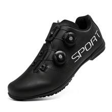 New Casual Fashion Cycling Shoes, Bicycle Sports Shoes, Men's Cycling Shoes, Casual Bicycle Shoes, Entry-Level Road Bicycle Flat Sports Shoes - Black - View 6