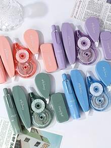 5pcs Gradient Color Correction Tape Set, Large Capacity Practical Student Correction Tape, Low Breakage Rate, Portable Correction Tape, Quiet And Smooth, Student Dedicated Correction Tape - Correction Tape - View 1