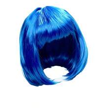 1Pc Forever & Moment Multi-Color Optional Short Bangs Bobo Wig Versatile Hair Wig Daily Party Hairpiece For 80s Party Music Festival Cosplay Halloween - Multicolor - View 15