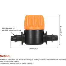 10Pcs Hose Valve Garden Tap Connectors For Drip Irrigation System, 4/7mm Water Flow Control Fittings - Control Valve - View 8