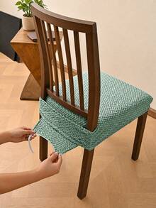Non Slip Dining Chair Cover Easy To Install Elastic Chair Cover For Office And Home Chairs Dining Chair Seat Cover Simplify Daily Furniture Cleaning For Daily Home Dining Use Decoration And Back To School Or Holiday Family Living Room Home Decor - A - View 16