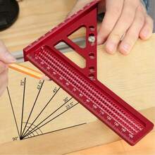 Hinge Hole Locator, 35mm/40mm Concealed Hinge Clip, Cabinet Door Hinge Hole Locator, Hinge Installation Template, Woodworking Drill Guide Rail, Drilling And Installation Auxiliary Plate Tool - Extended - View 5