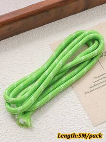 5m Colorful Nylon Braided Rope 5mm, Multi-Purpose Paracord, Durable Woven Rope Suitable For DIY Keychain, Pendant, Phone Strap, Belt Paracord Rope - Colored Rope - View 13