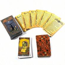 1pc Fate Card Fortune Telling Game Style Unknown Cards For Halloween Party And Gathering Games - Dark Green - View 3