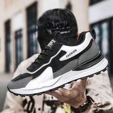 ISPORTE Zapatillas Deportivas Hombre 2026 Nuevos Zapatos Casuales Modernos y Versátiles Suela Gruesa Antideslizantes Transpirables Multifuncionales para Exteriores Deportes de Caminata - Negro - Ver 6