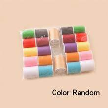 22pcs/Set Multicolor Vibrant Sewing Threads, Sewing Supplies(Random Color) - 22-color Sewing Thread Set - View 9