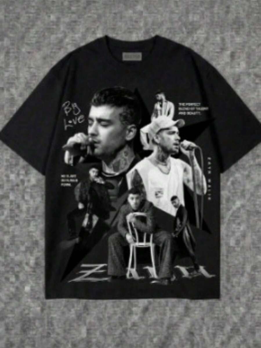 Camiseta Oversized /Show | Estilizada e confortavel - Ideal para look Y2K e Streetwear | Eventos noturnos e diurnos - Camiseta Feminina e Masculina - Preto - Visão 1