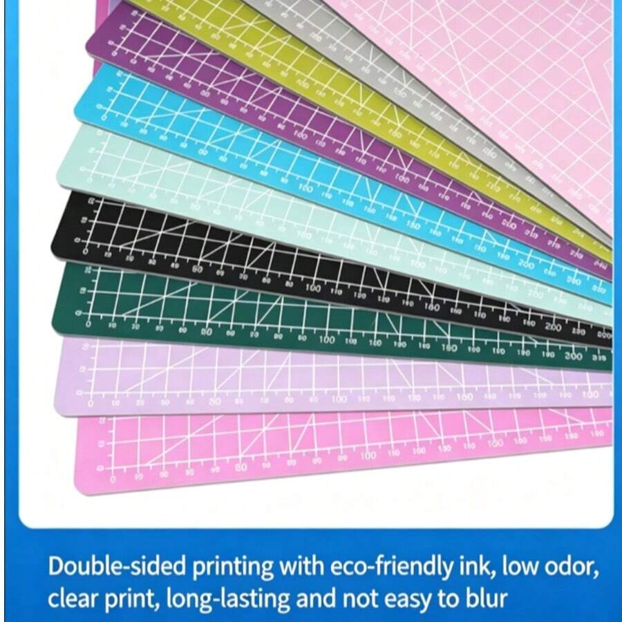 1PC A3 Self-Healing Cutting Mat, Large Manual Workbench Protective Mat With Measuring Grid, Durable Non-Slip Mat For Students Writing Drawing, Paper Cutting, Scrapbooking, Quilting, Sewing, Vinyl Craft DIY Art Supplies - A3 - View 1