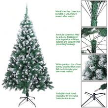 7FT Spray White PVC Christmas Tree 870 Branches - As Pic - View 5