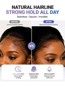 Lace Wig Glue & Remover Set, Wig Installation & Removal Kit, Includes Edge Control Tool, Hair Adhesive Glue & Gentle Remover, DIY Wig Care & Styling Set, Create Natural Hairline Effect, Home Hair Styling Kit - Adhesive Set - View 4