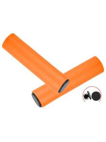 1 Pair Silicone Bicycle Handlebar Grips, Soft Shock-Absorbing Anti-Slip Mountain Bike Handlebar Accessories - Multicolor - View 14