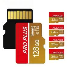 1 buah Kartu Memori UHS-I Kelas 10 A1 C10 Kecepatan Tinggi 256/128GB/64GB/32GB dengan Adaptor, Kartu Flash TF Tahan Lama, Cocok untuk Tablet, Kamera, Ponsel, Laptop, PC, Audio Mobil, Konsol Game, Perekaman Audio - Penyimpanan File Aman, Transfer Data Cepat - Emas Merah - View 1