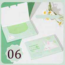 600 Peças Folhas Absorventes de Óleo em Cores Variadas, 6 Pacotes Pequenos por Saco, Remove Facilmente o Excesso de Óleo Facial, Mantém a Pele Fresca e Livre de Óleo. Item de Beleza Essencial, Portátil, Adequado para Todos os Tipos de Pele. - Multicolorido - Visão 11